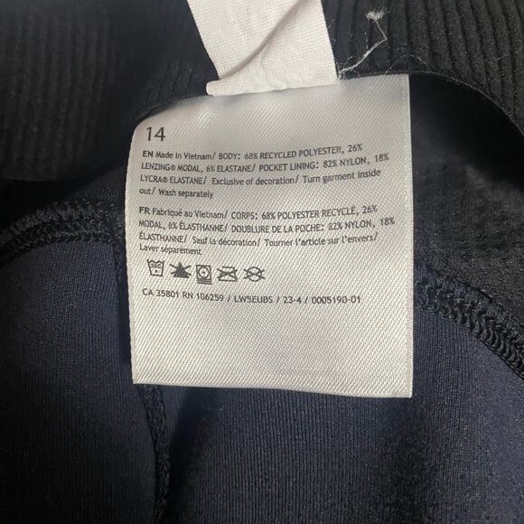 Lululemon Brushed Softstreme Ribbed Zip Flared Pant Dark Grey Ankle Zipper Sz 14 - Picture 10 of 14